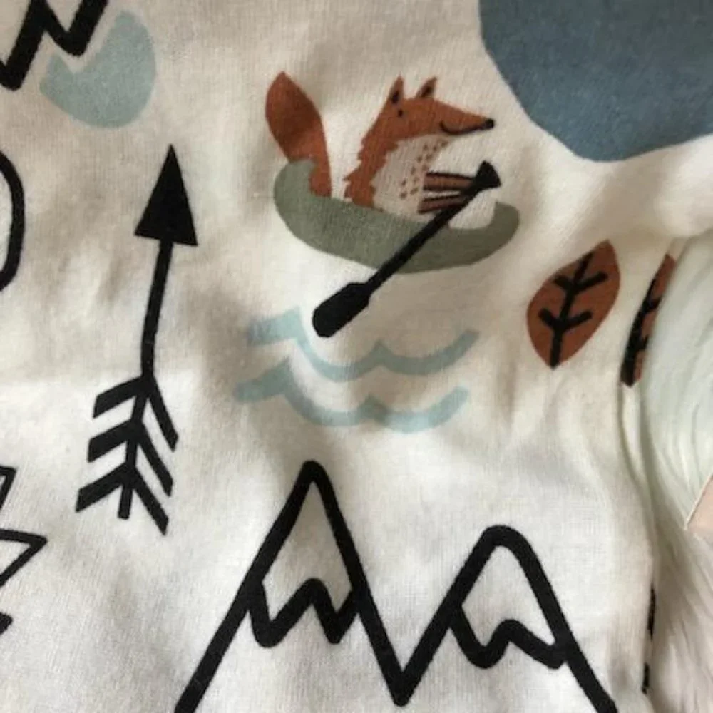 Woodland Critter Baby Onesie/Bib Set